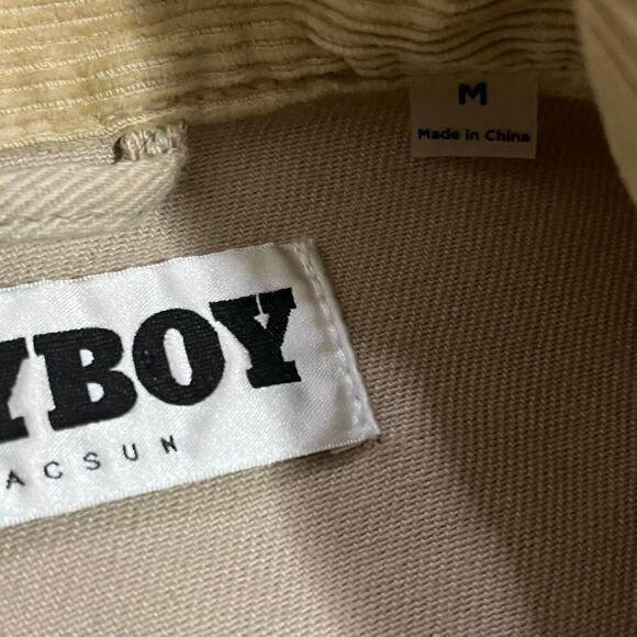 Playboy by Pacsun Mens Pumice Stone Denim Jacket Size Medium - Picture 6 of 14